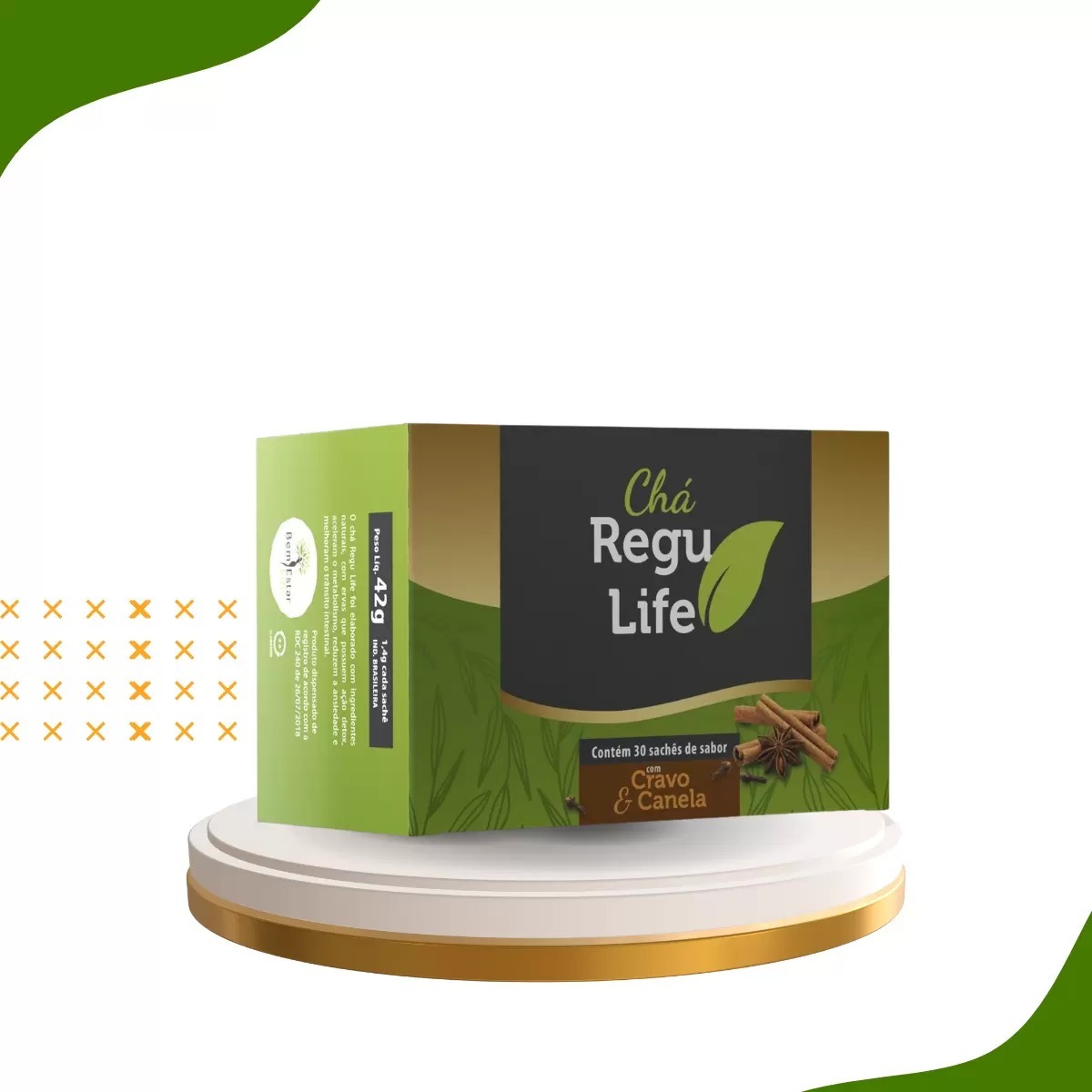 CHÁ REGU LIFE - 30 SACHÊS